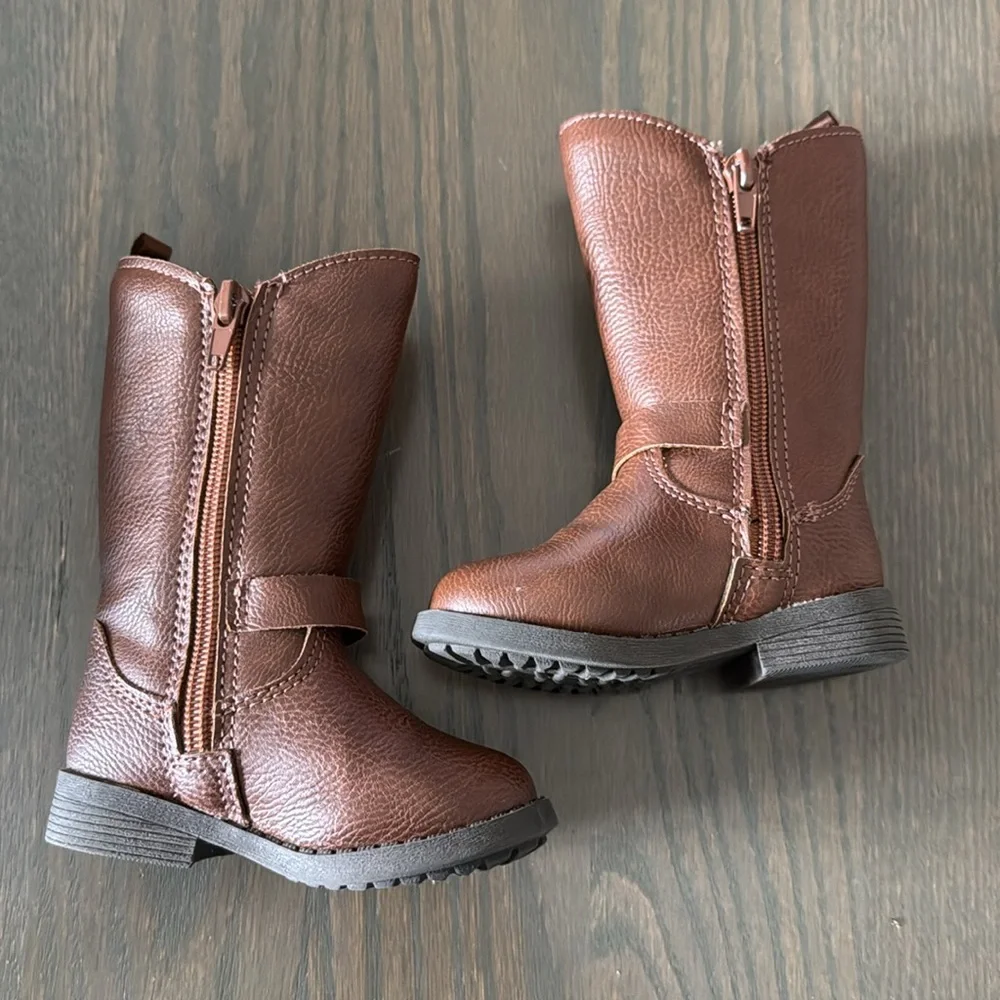 OshKosh B'gosh Lumi Brown Toddler Girls Fashion Boots Size 4M